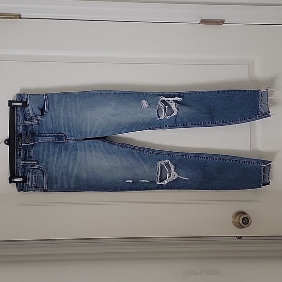 STS Blue Size 26 "Ellie High Rise Ankle" Jeans, Destroyed, Step Hem, Gently Used - Picture 9 of 13